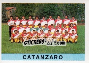Figurina Squadra Catanzaro - Calcioflash 1991 - Euroflash
