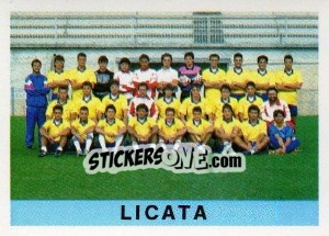 Cromo Squadra Licata - Calcioflash 1991 - Euroflash