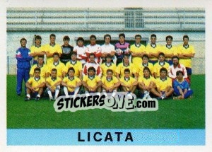 Sticker Squadra Licata - Calcioflash 1991 n. 472 - Euroflash