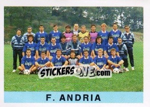 Cromo Squadra F. Andria - Calcioflash 1991 - Euroflash