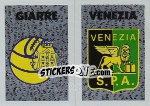 Sticker Scudetto Giarre - Calcioflash 1991 - Euroflash