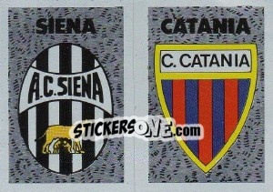 Figurina Scudetto Siena - Calcioflash 1991 - Euroflash
