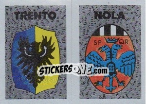 Figurina Scudetto Nola - Calcioflash 1991 - Euroflash