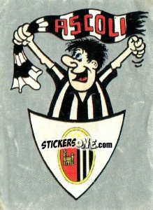 Figurina Scudetto Ascoli - Calcio 1990 - Euroflash