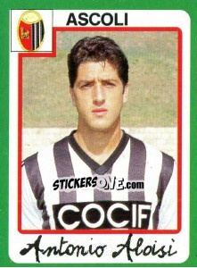 Sticker Antonio Aloisi - Calcio 1990 n. 7 - Euroflash