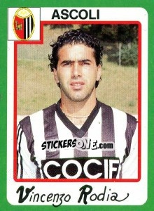 Sticker Vicenzo Rodia - Calcio 1990 n. 8 - Euroflash