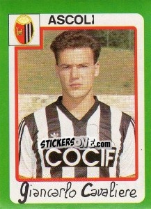 Figurina Giancarlo Cavaliere - Calcio 1990 - Euroflash