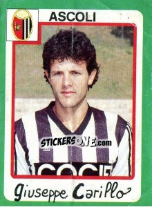 Figurina Giuseppe Carillo - Calcio 1990 - Euroflash
