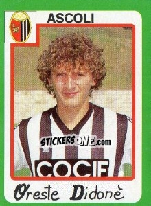 Sticker Oreste Didonè - Calcio 1990 - Euroflash