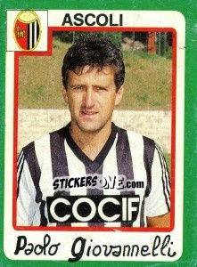 Figurina Paolo Giovannelli - Calcio 1990 - Euroflash