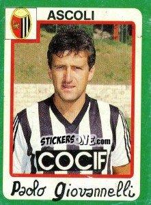 Cromo Paolo Giovannelli - Calcio 1990 n. 15 - Euroflash