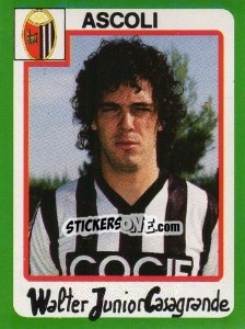 Cromo Walter Junior Casagrande - Calcio 1990 n. 17 - Euroflash