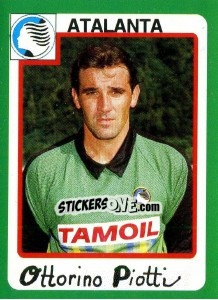 Sticker Ottorino Piotti - Calcio 1990 n. 20 - Euroflash