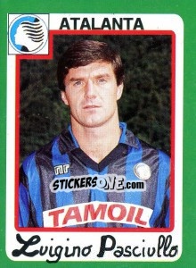 Sticker Luigino Pasciullo - Calcio 1990 n. 23 - Euroflash