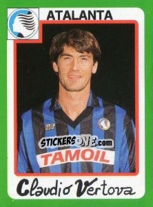 Sticker Claudio Vertova - Calcio 1990 n. 24 - Euroflash