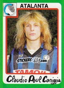 Sticker Claudio Paul Caniggia - Calcio 1990 n. 32 - Euroflash