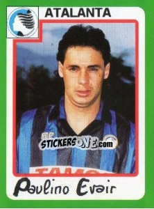 Cromo Paulino Evair - Calcio 1990 n. 33 - Euroflash