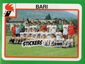 Sticker Squadra Bari - Calcio 1990 - Euroflash