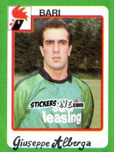Sticker Giuseppe Alberga - Calcio 1990 n. 37 - Euroflash