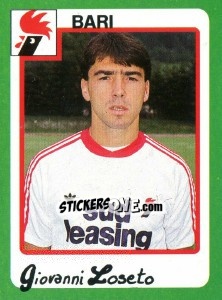 Sticker Giovanni Loseto - Calcio 1990 n. 38 - Euroflash