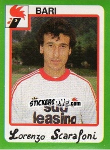 Sticker Lorenzo Scarafoni - Calcio 1990 - Euroflash