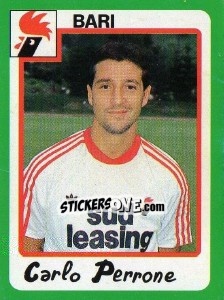 Sticker Carlo Perrone - Calcio 1990 n. 49 - Euroflash