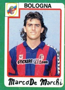 Sticker Marco De Marchi - Calcio 1990 - Euroflash