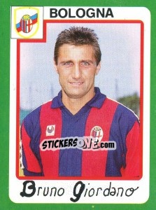 Sticker Bruno Giordano - Calcio 1990 n. 58 - Euroflash