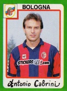 Sticker Antonio Cabrini - Calcio 1990 n. 59 - Euroflash