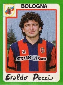 Figurina Eraldo Pecci - Calcio 1990 - Euroflash