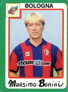 Figurina Massimo Bonini - Calcio 1990 n. 61 - Euroflash