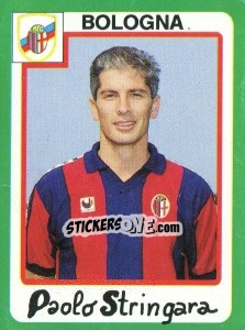 Figurina Paolo Stringara - Calcio 1990 - Euroflash