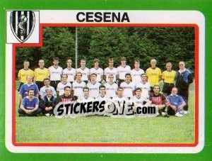 Figurina Squadra Cesena - Calcio 1990 - Euroflash