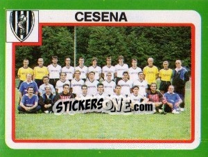 Sticker Squadra Cesena - Calcio 1990 n. 68 - Euroflash