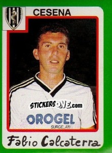 Sticker Fabio Calcaterra - Calcio 1990 n. 71 - Euroflash