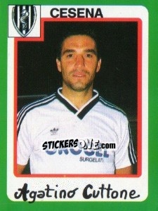 Sticker Agatino Cuttone - Calcio 1990 - Euroflash