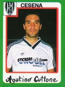 Sticker Agatino Cuttone - Calcio 1990 n. 72 - Euroflash