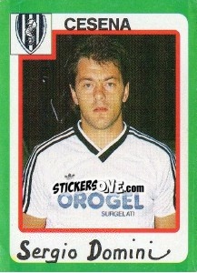 Sticker Sergio Domini - Calcio 1990 n. 77 - Euroflash