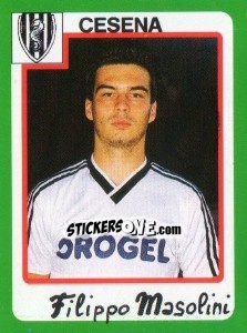 Sticker Filippo Masolini - Calcio 1990 - Euroflash