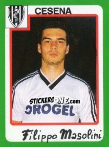 Figurina Filippo Masolini - Calcio 1990 - Euroflash