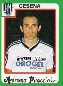 Sticker Adriano Piraccini - Calcio 1990 n. 80 - Euroflash