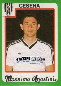 Sticker Massimo Agostini - Calcio 1990 n. 82 - Euroflash