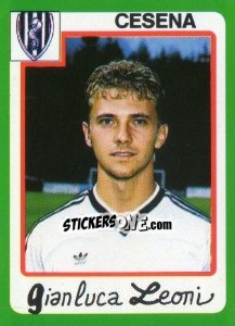 Sticker Gianluca Leoni - Calcio 1990 n. 84 - Euroflash