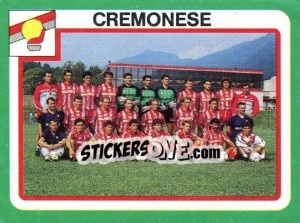 Sticker Squadra Cremonese - Calcio 1990 - Euroflash