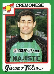 Sticker Giacomo Violini - Calcio 1990 n. 87 - Euroflash