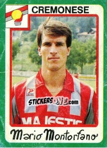 Sticker Mario Montorfano - Calcio 1990 - Euroflash