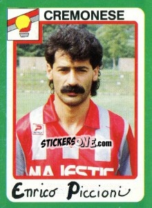 Sticker Enrico Piccioni - Calcio 1990 n. 93 - Euroflash