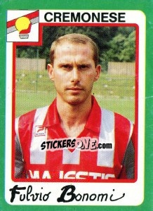 Sticker Fulvio Bonomi - Calcio 1990 - Euroflash