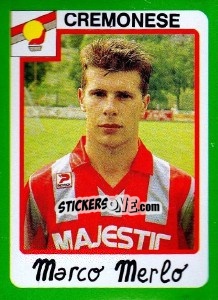 Sticker Marco Merlo - Calcio 1990 - Euroflash