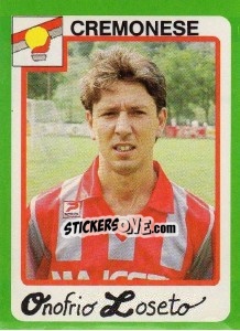Sticker Onofrio Loseto - Calcio 1990 - Euroflash